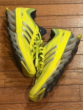 Adidas Springblade Ignite Mens Running Shoes 8.5 Neon Yellow Shoes